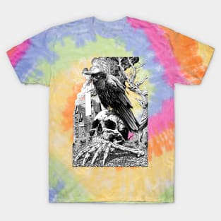 Raven and skull T-Shirt